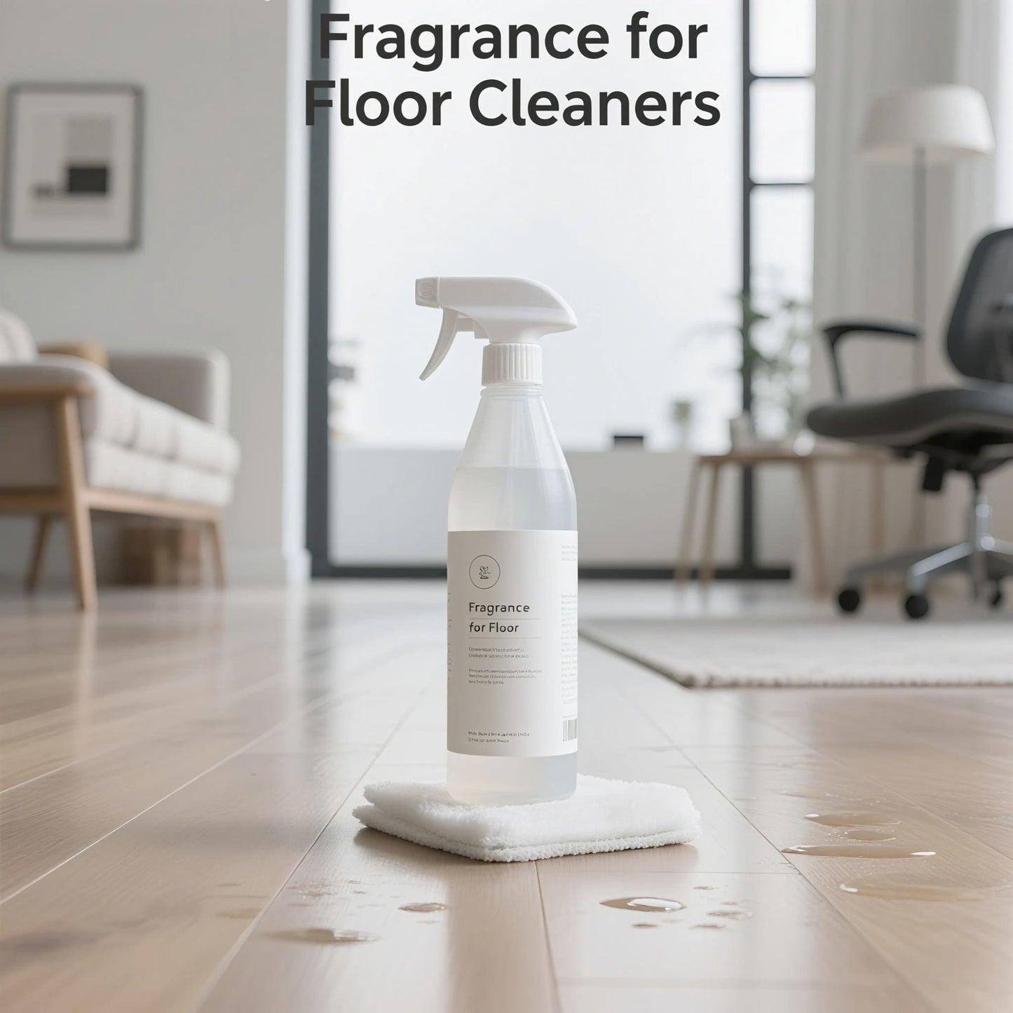 Yinchee Household Cleaning Fragrance Oil Ocean Breeze scent floor cleaner spray on hardwood floor