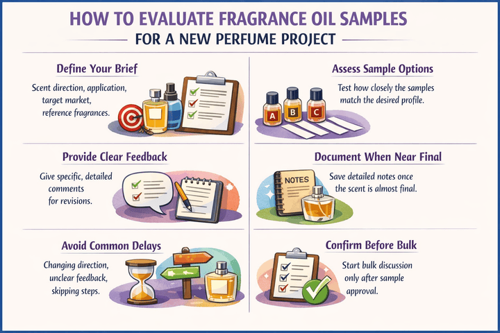 How to Evaluate Fragrance Oil Samples for a New Perfume Project