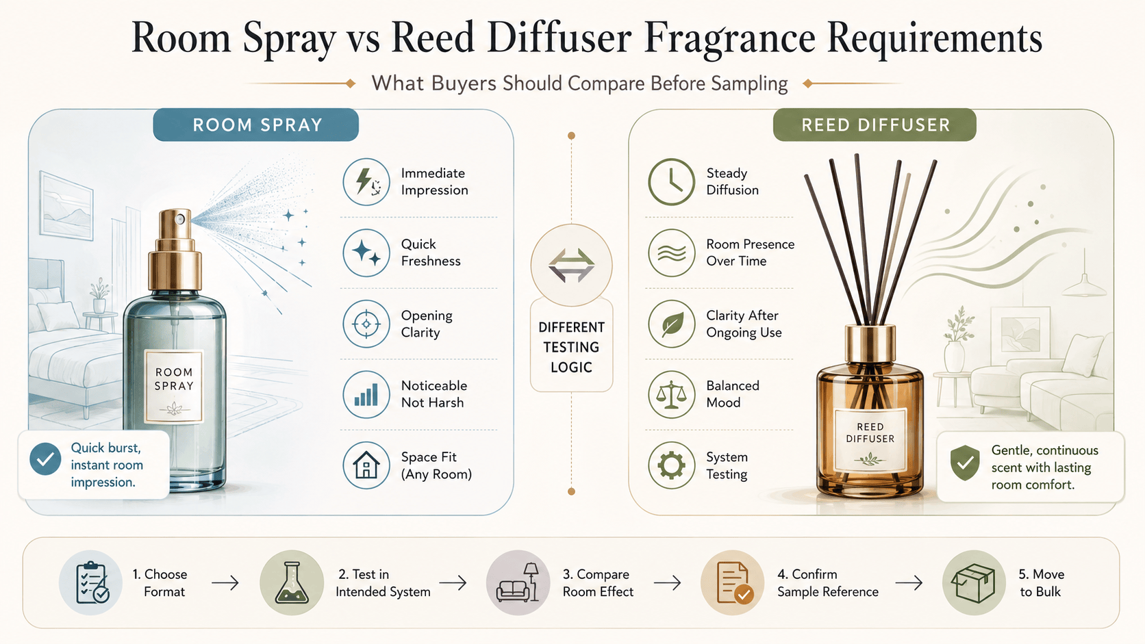 Room Spray vs Reed Diffuser Fragrance Requirements for Buyers ...