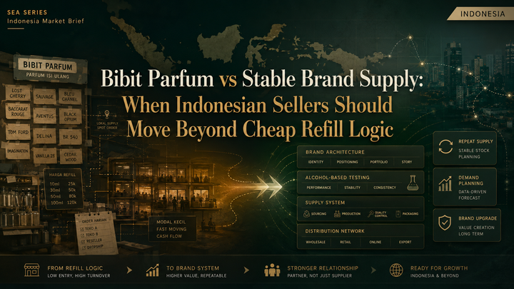 Bibit Parfum vs Stable Brand Supply: How Indonesian Sellers Can Move Beyond Cheap Refill Logic