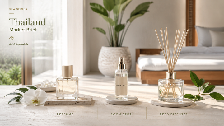 Thailand Hotel Scent Buyers: Brief Perfume, Room Spray and Diffuser Separately