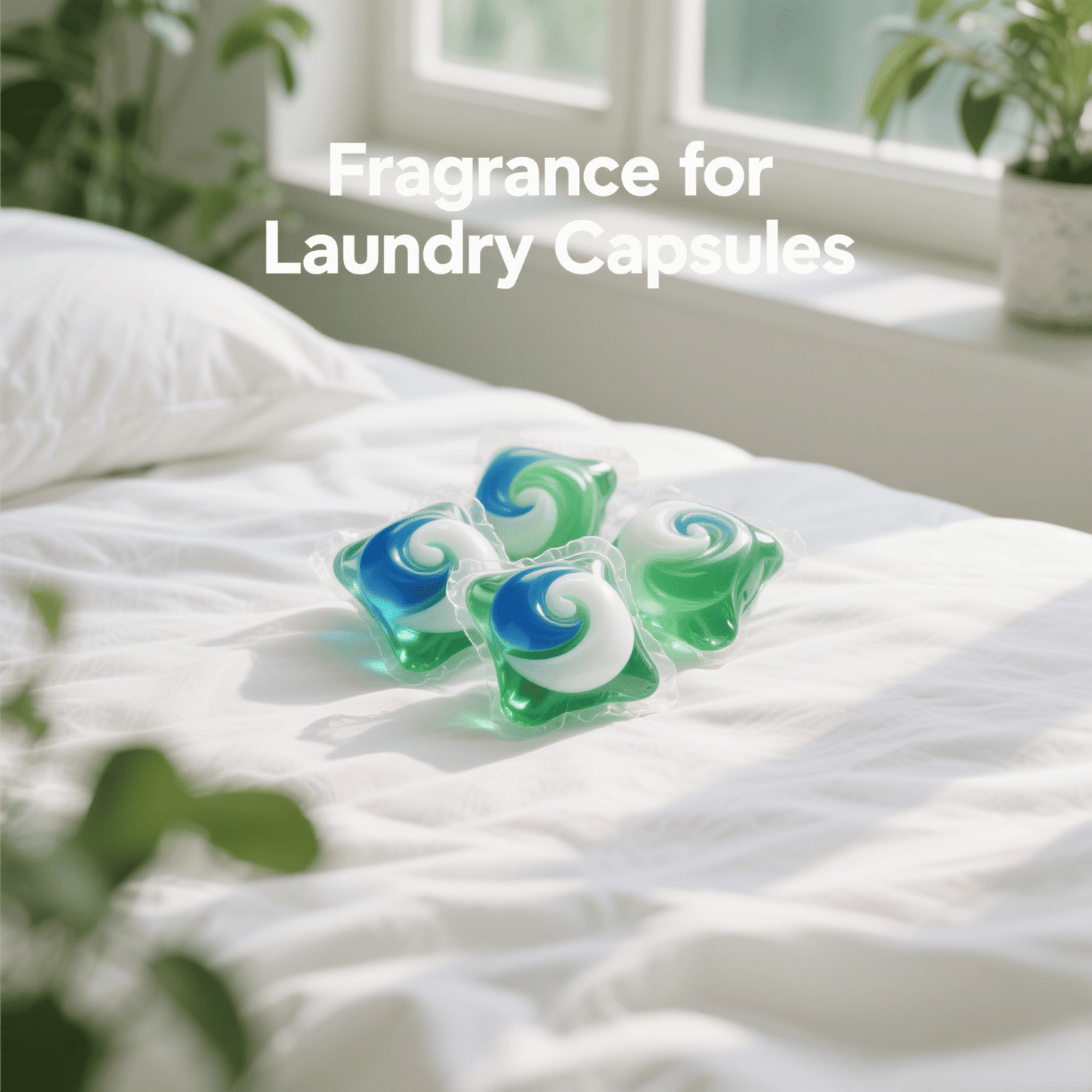 Yinchee Fabric Care Fragrance Oil laundry capsules with Fresh & Clean Lavender scent for detergent pods popular in Southeast Asia
