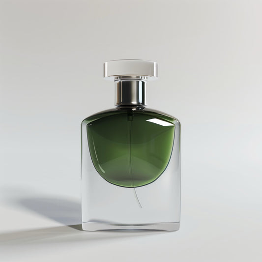 Yinchee Branded Perfume Fragrance Oil in elegant green glass bottle for fine fragrance and eau de parfum formulation
